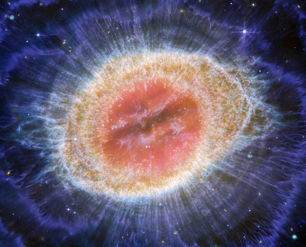 Webb Reveals Intricate Details in the Remains of a Dying Star (MIRI image)